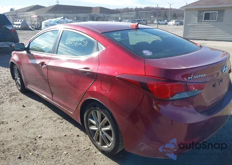 2014 Hyundai Elantra Se z USA, uszkodzony, nr VIN 5NPDH4AE2EH455521